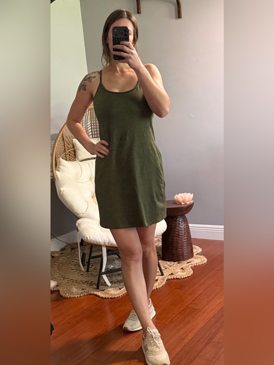 Old Navy Dresses & Skirts - Old Navy Olive Green and Black athletic Dress